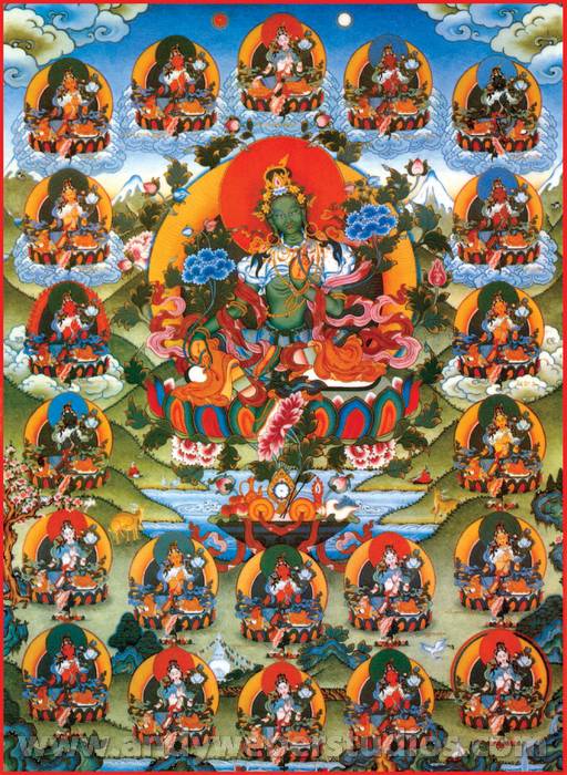 Cittamani Tara & 21 Taras