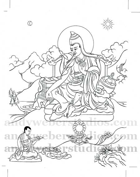 Aryadeva Line Drawing