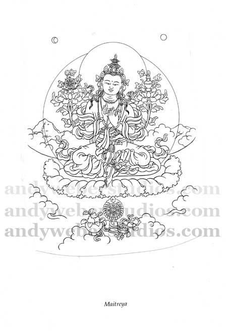 Maitreya Line Drawing