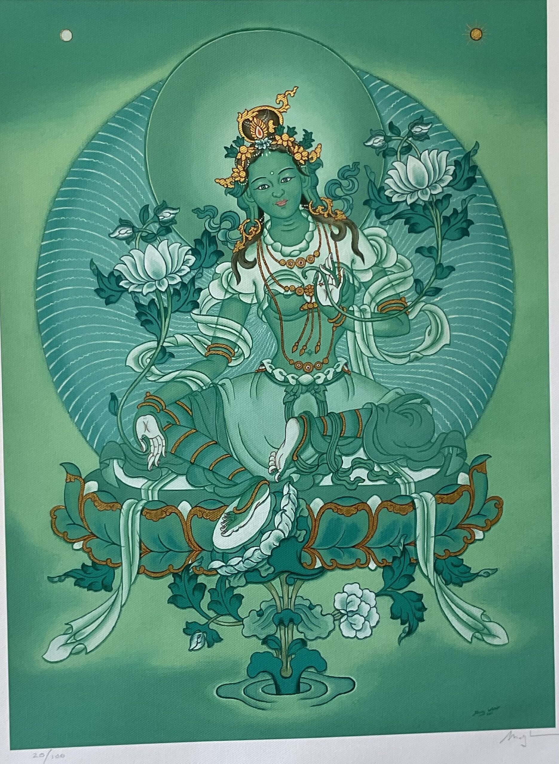 Vision of Tara with 24kt Gold